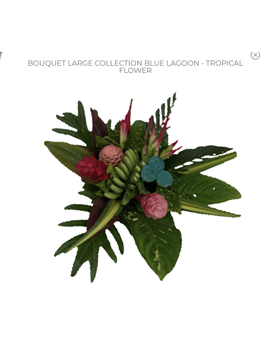 Tropical Bouquet "lagoon" LARGE Premium Collection 4 bunches