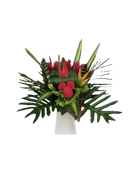 Tropical Bouquet "FOULARD LOAFA" LARGE Premium Collection 4 bunches