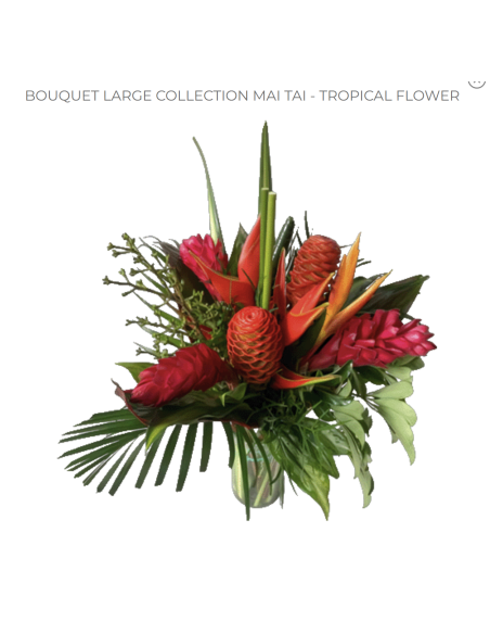 Tropical Bouquet "MIDORI " LARGE Premium Collection 4 bunches