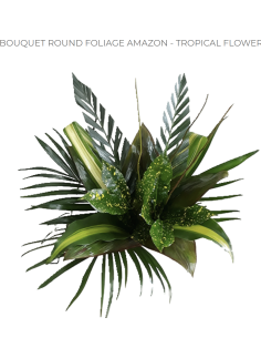 Tropical Bouquet Greenery collection "round foliage" 7 bunches 2