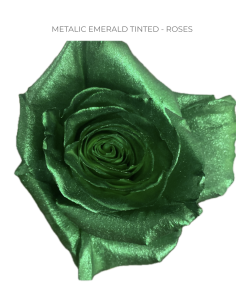 METALLIC Emerald Green Roses 50 / 100 / 200 stems 2