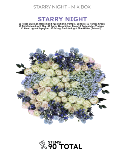 STARRY NIGHT Mixed Box 90 stems