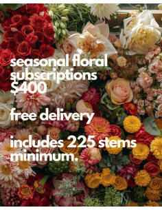 $400 Seasonal Subscription Monthly