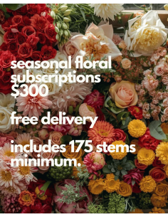 $300 Seasonal Subscription Monthly