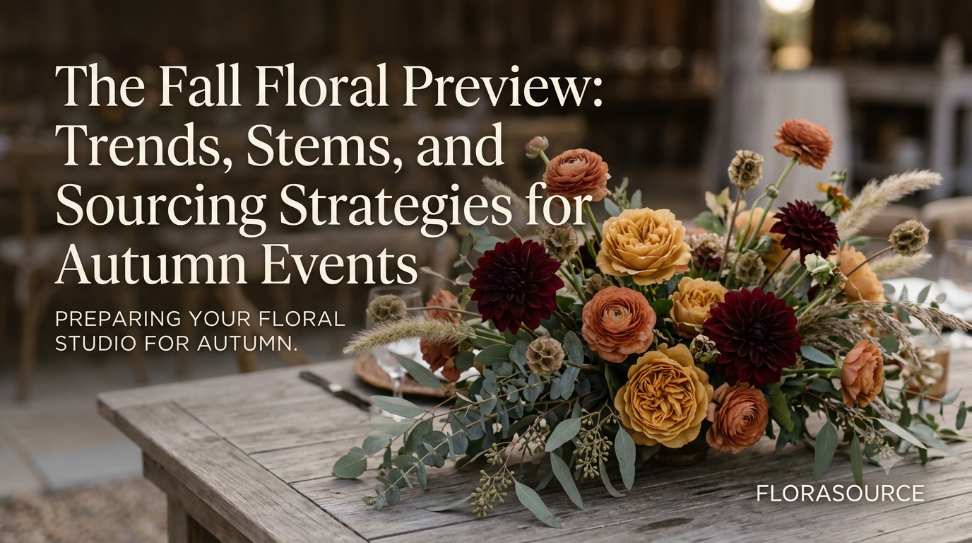 The Fall Floral Preview: Trends, Stems, and Sourcing Strategies for Autumn Events