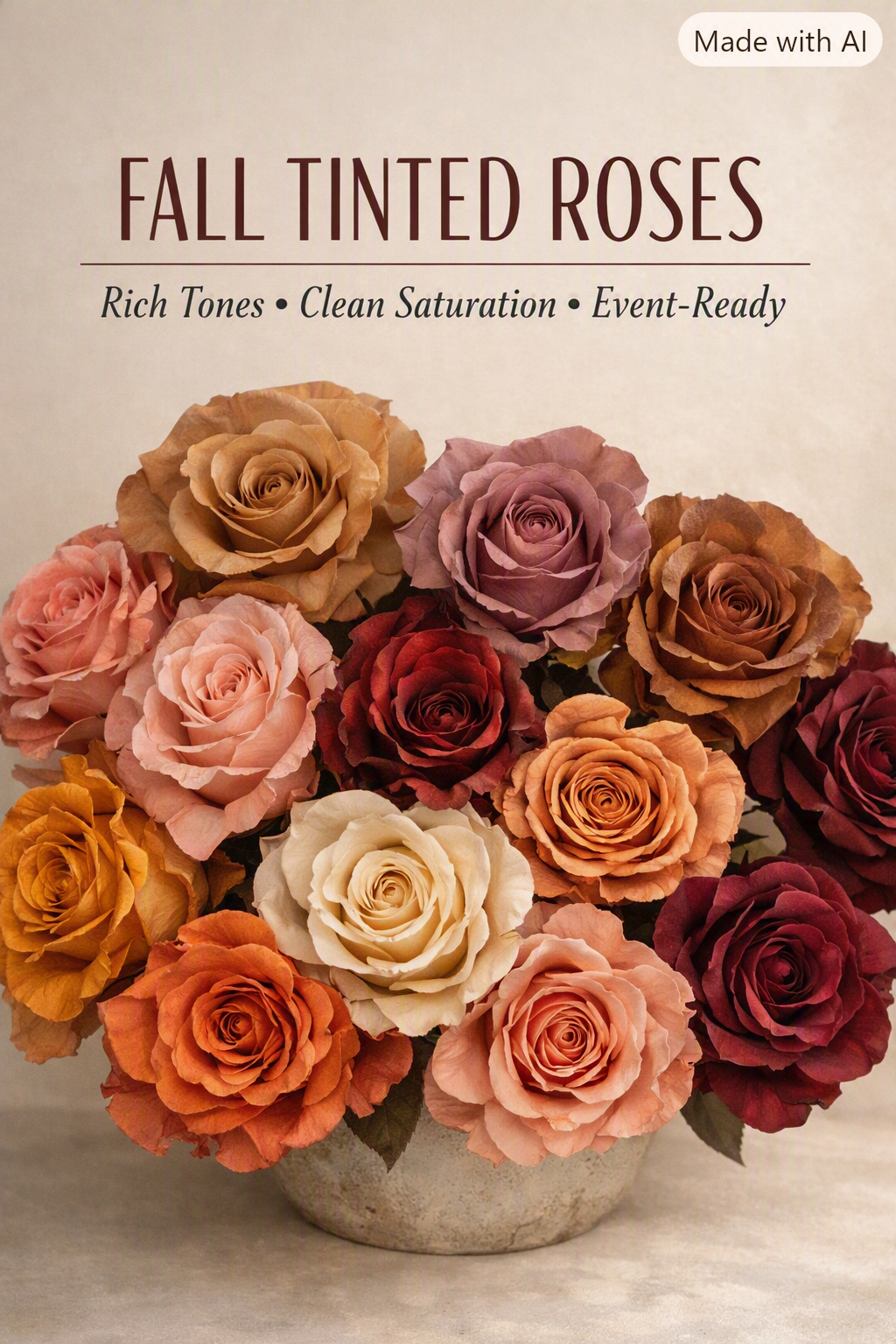 Limited Fall Tinted Roses Release